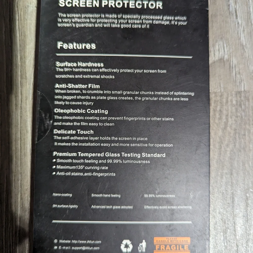 Ailun glass screen protector for Google Pixel 4A 3 pack.